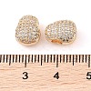 Brass Micro Pave Clear Cubic Zirconia Pendants KK-Q816-08G-3
