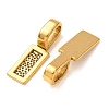 Tibetan Style Alloy Glue-on Flat Pad Bails TIBE-4710-AG-RS-2