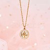 Clear Cubic Zirconia Tree of Life Pendant Necklace JN1048A-5