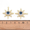 Brass Micro Pave Clear Cubic Zirconia Pendants for Women KK-T070-104-3