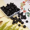 120Pcs 4 Style Synthetic Black Stone Beads Strands G-SZ0001-24-5