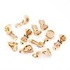 304 Stainless Steel Clip-on Earring Setting STAS-L244-50C-G-1