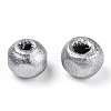 Spray Painted Wood Beads WOOD-Q030-83S-3