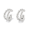 Rack Plating Brass Cuff Ring EJEW-C081-16P-1