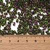 Spray Painted Glass Seed Beads SEED-F005-07A-03-4