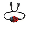 Glass Seed Beetle Link Bracelet BJEW-P269-17-2