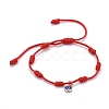 Adjustable Nylon Thread Charm Bracelets BJEW-JB06274-02-1