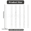 6Pcs 6 Style Acrylic Carved Rolling Pin AJEW-BC0006-51-2