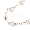 PVD Vacuum Plating 304 Stainless Steel Beaded Necklaces NJEW-E064-03G-3