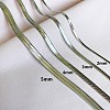 304 Stainless Steel Snake Chain Necklaces for Women WG80FEF-24-2