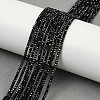 Natural Black Spinel Beads Strands X-G-P553-F08-01-1