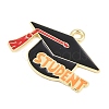 Back to School Alloy Enamel Pendants FIND-E054-02D-2