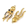 304 Stainless Steel Rhinestone Pendants STAS-H242-05G-01-2