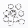 Non-Tarnish 304 Stainless Steel Open Jump Rings X-STAS-H555-08P-1