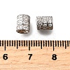 925 Sterling Silver Micro Pave Clear Cubic Zirconia Beads STER-F061-03A-P-2