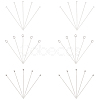 30Pcs 3 Style 925 Sterling Silver Flat Head & Eye & Ball Head Pins STER-PH0002-24-1