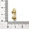 Brass Micro Pave Cubic Zirconia Charms KK-P295-19G-3