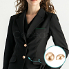 1-Hole Zinc Alloy Buttons FIND-MA0001-18B-G-6