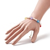 3Pcs 3 Style Natural Pearl & Polymer Clay Beaded Bracelets Set BJEW-TA00236-4