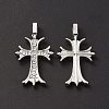 Alloy Rhinestone Pendants ALRI-O013-02P-4