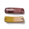 Natural Mookaite Connector Charms G-D460-02G-2