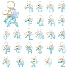 Resin & Acrylic & Faux Suede Tassel Keychain X1-KEYC-YW00117-01-2