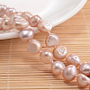 Natural Pearl Nuggets Beaded Necklace NJEW-P126-A-01A-01-2
