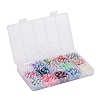 900Pcs 15 Style Rainbow ABS Plastic Imitation Pearl Beads OACR-YW0001-13-3