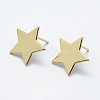 Brass Stud Earring Findings X-KK-F728-10G-NF-1