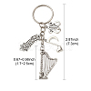 Music Theme Alloy Keychain KEYC-FS00029-02-7