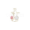7-Slot Iron Easter Egg Display Stands ODIS-WH0058-21B-G-7