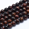 Natural Tiger Eye Bead Strands G-P370-03-6mm-1