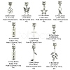 10Pcs 10 Styles Tibetan Style Alloy European Dangle Charms PALLOY-FZ00003-4