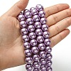 Eco-Friendly Glass Pearl Beads Strands HY-A008-12mm-RB056-4