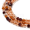Transparent Glass Beads Strands GLAA-H027-01D-4