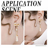 DIY Bowknot Brass Stud Earring Making Findings Kits DIY-GO0001-33-7