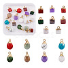 Kissitty 16Pcs 16 Style Natural & Synthetic Gemstone Pendants G-KS0001-06-9