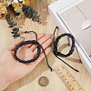 2Pcs PU Leather Cord Braided Bracelets for Men Women BJEW-CL0001-37A-3