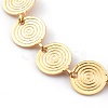 Brass Flat Round Link Chain Necklaces NJEW-JN03361-2
