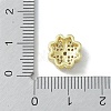 Rack Plating Brass Micro Pave Clear Cubic Zirconia Beads KK-A220-10G-3