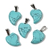 Synthetic Turquoise Pendants G-B127-11P-04-2