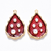 Brass Enamel Pendants KK-T049-053G-03-NF-1