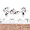 Tarnish Resistant 304 Stainless Steel Lobster Claw Clasps X-STAS-AB12-5