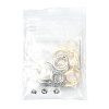 16Pcs 201 Stainless Steel Huggie Hoop Earring Findings STAS-FS0002-27B-8