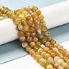 Natural Striped Agate/Banded Agate Beads Strands G-A246-6mm-15-6