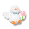 Cute Duck Opaque Resin Cabochons LS-RESI-L038-07P-06-1