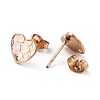Ion Plating(IP) 304 Stainless Steel Stud Earring Findings STAS-I183-06A-RG-3