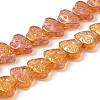 Transparent Electroplate Glass Beads Strands EGLA-F158-HR01-A-1