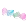 Frosted Transparent Acrylic Beads OACR-D315-04-2
