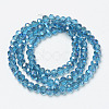 Electroplate Glass Beads Strands EGLA-A034-T6mm-I04-2